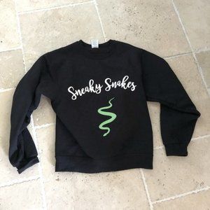 🐰 Sneaky Snakes 🐍 Pullover Black Sweater Jerzees